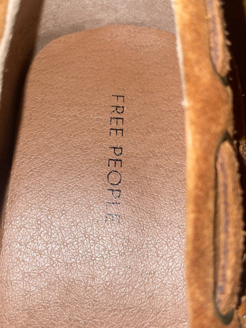 Free People Misty brown Suede Moccasin shoes NWT - Picture 6 of 16